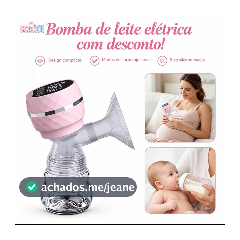 Extrator de leite materno, bomba elétrica portátil recarregável para amamentação -P16