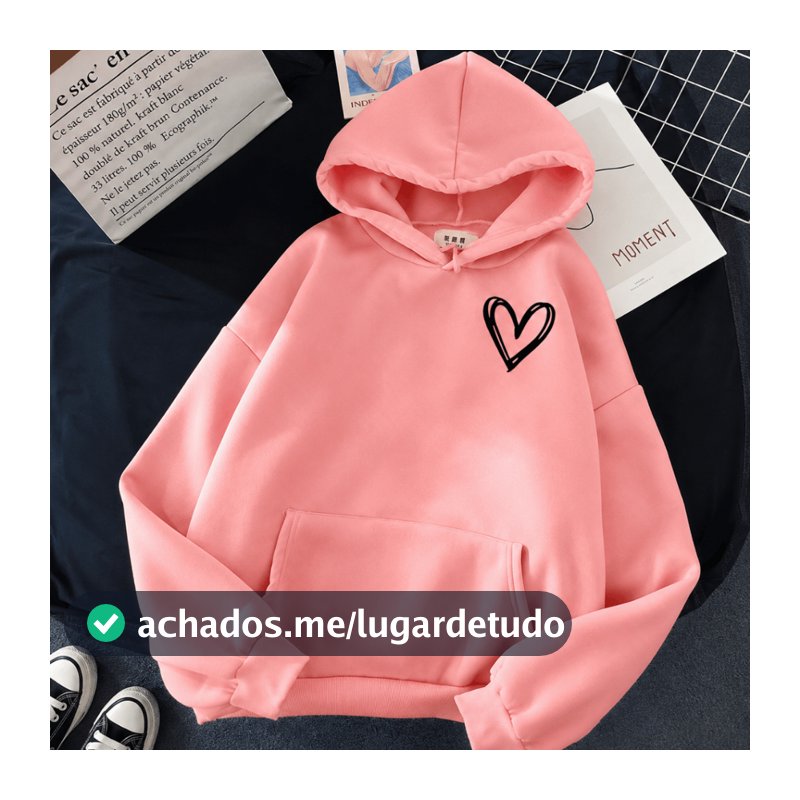 Moletom Feminino Fofo Moletom De Coração Feminino Casaco Feminino