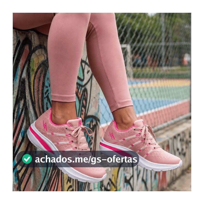 Tênis Feminino Esportivo Academia Treino Caminhada Corrida Envio Rápido