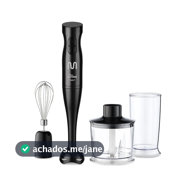 Mixer Duo Turbo 3 em 1 220V 200W Preto Multi Home - GO020