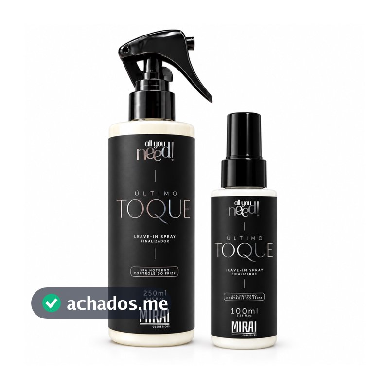 Finalizador Último Toque Mirai Leave-In Protetor Térmico Capilar Em Spray Reconstrutor