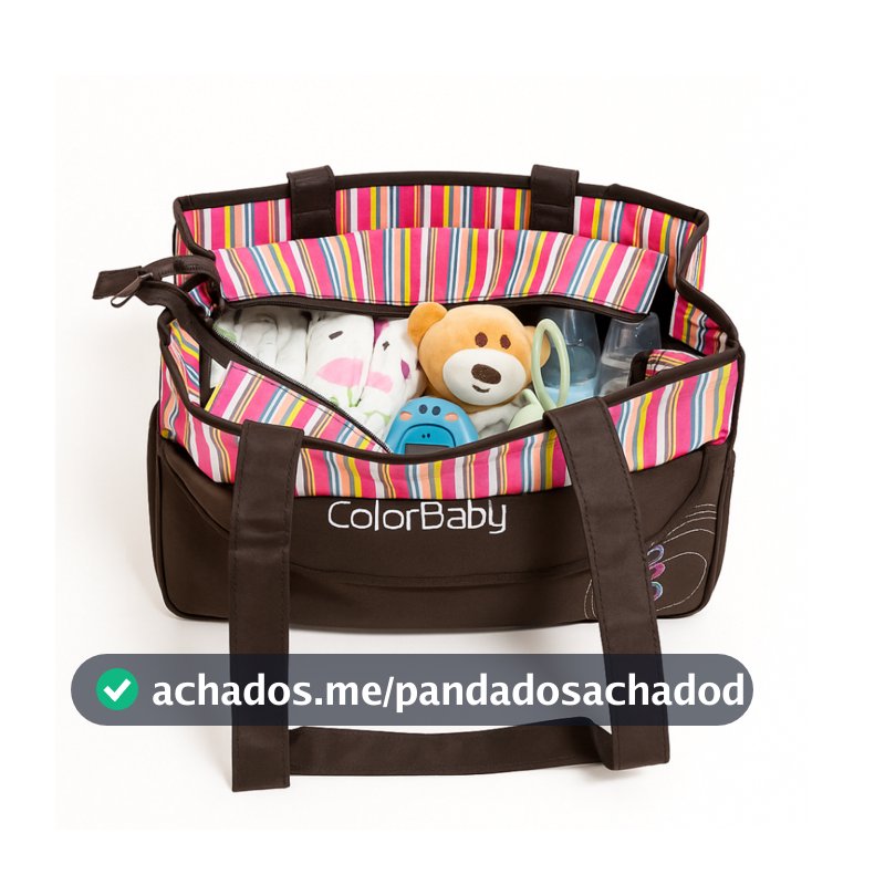 Bolsa Maternidade Multifuncional Vintage Listrada ColorBaby + Trocador