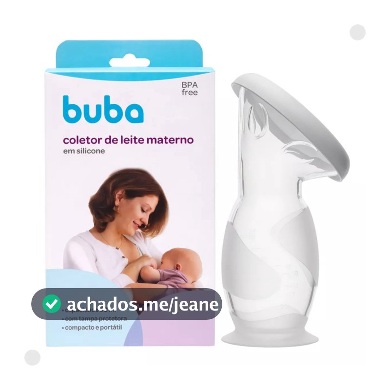 Coletor De Leite Materno Silicone 90 Ml - Buba