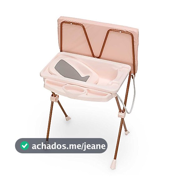 Banheira de Bebê Plástica Classic Rosa Galzerano