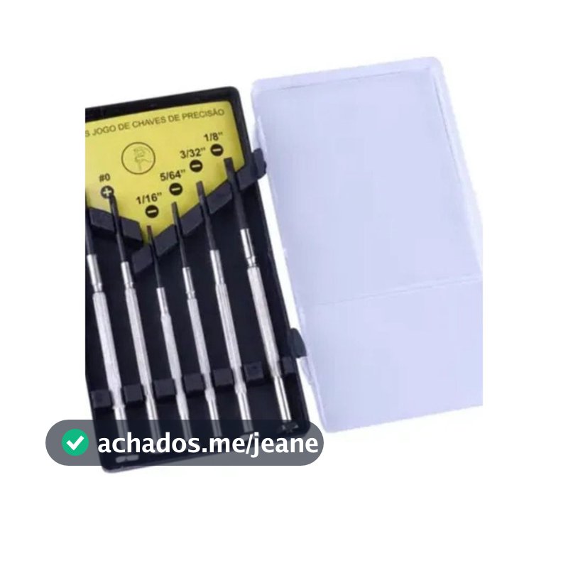 KIT MINI CHAVES FENDA E PHILIPS 6 PÇS BOMVINK BOM3125