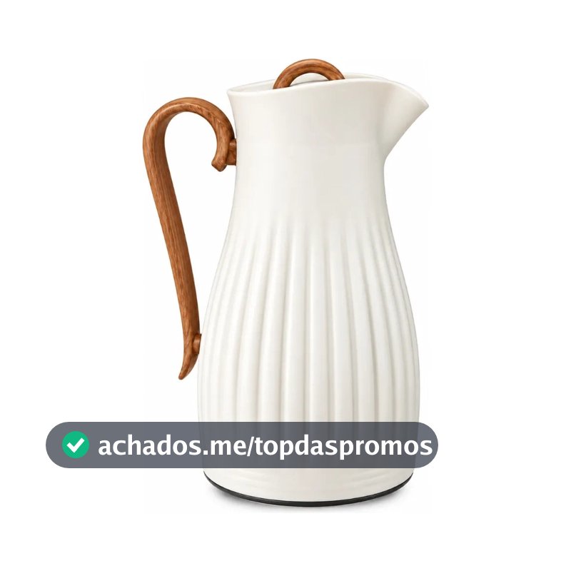 Garrafa Térmica Luxo Sara Bege 1 Litro Café Chá Tuut