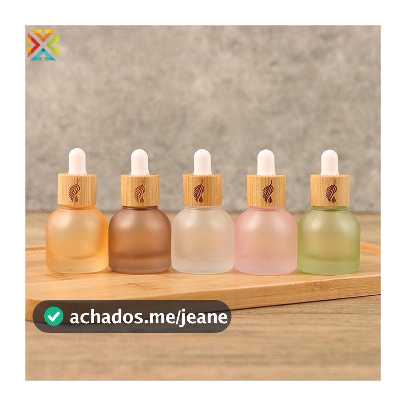 Frasco Conta-Gotas De Vidro Fosco De 10ml , Recipiente Recarregável Vazio Portátil Para Óleo Essencial , Perfume , Viage