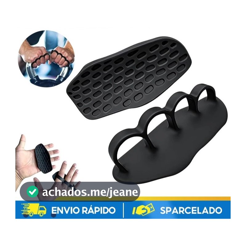 Luva de Academia Musculação Treino Max Grip Protetor de Pegada Antiderrapante 4 Dedos