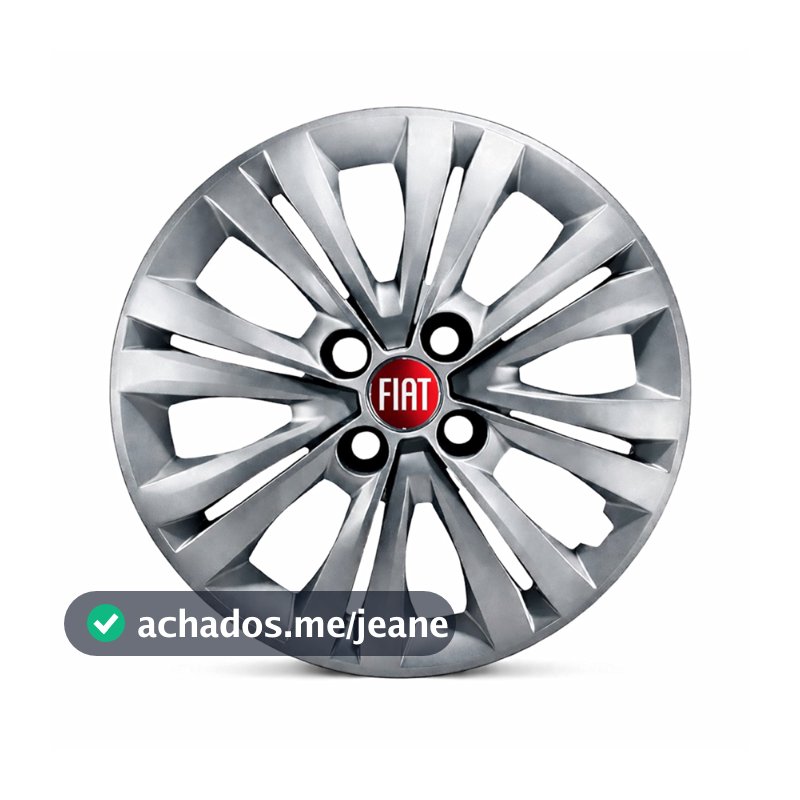 Jogo De 4 Calotas FIAT Aro 14 Palio Strada Siena Com Emblema Fiat