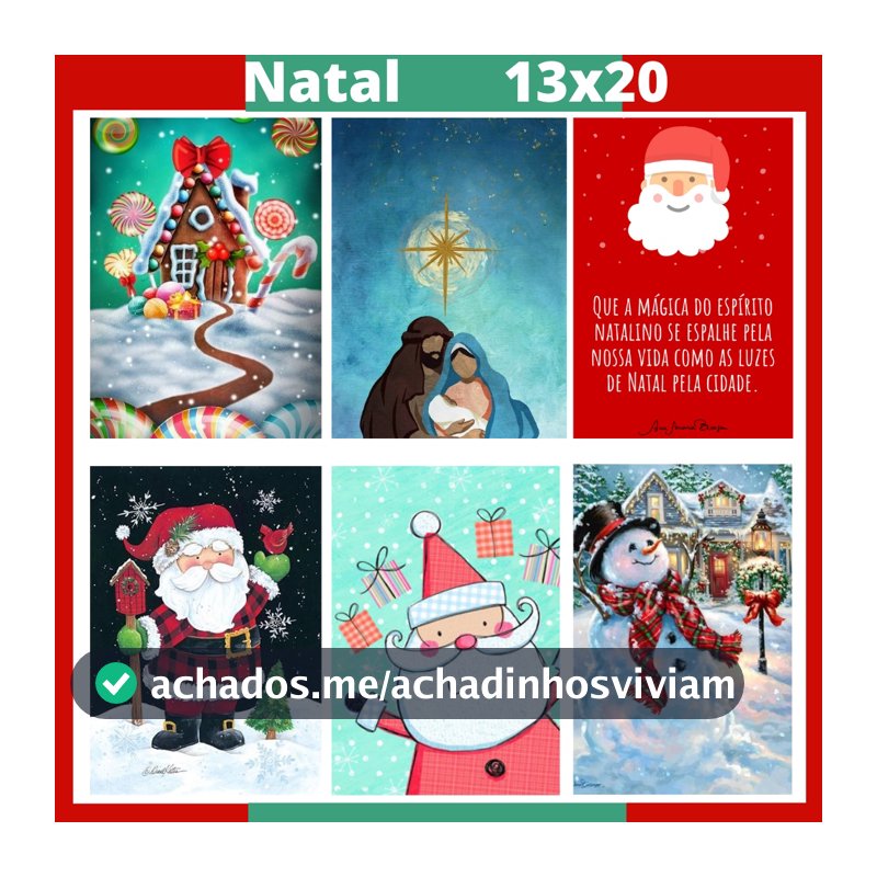 Placas MDF Decorativas - Quadros de parede Para Decoração De Natal - natalino - papai noel -13x20cm