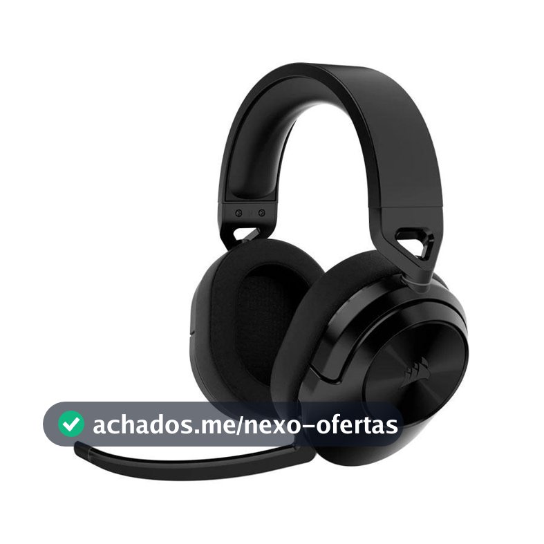 Headset Gamer Corsair HS55, Wireless, Drivers 50mm, Carbon, CA-9011280-NA