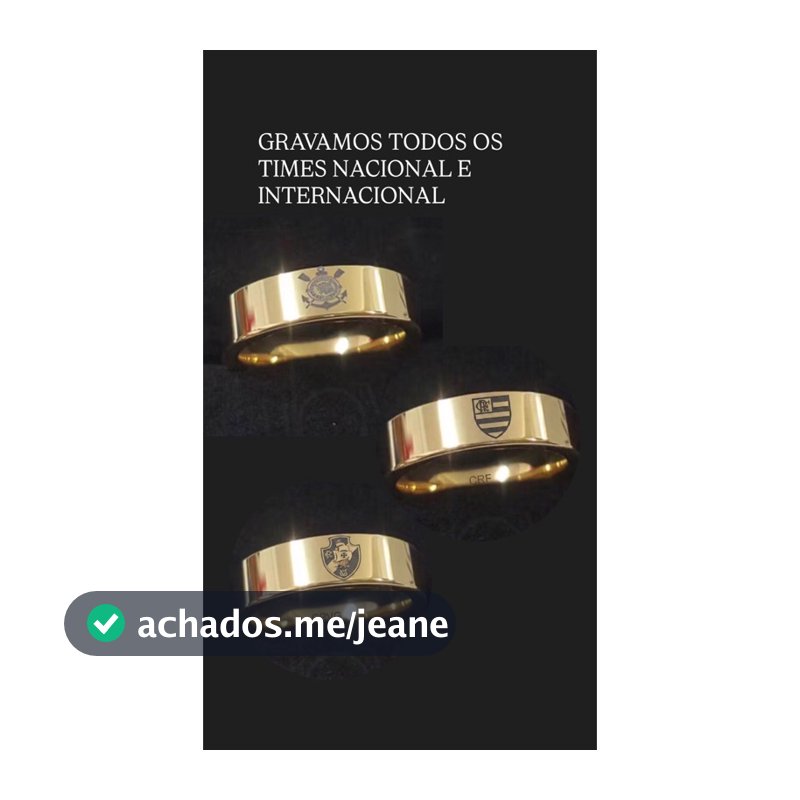 Par Aliança com escudo de seu TIME | Alianças Moeda Antiga