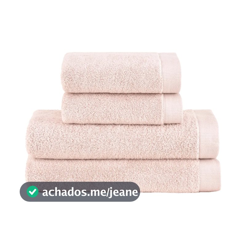 Jogo De Toalhas Banho Buddemeyer 4 Peças 100% Algodão Dual Air Banho E Rosto Felpudas Super Macia