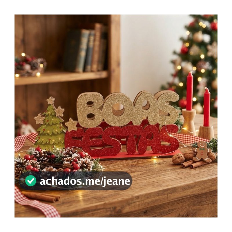 Placa Decorativa de Natal MDF Papai Noel - Design Encantador e Versatilidade Decorativa