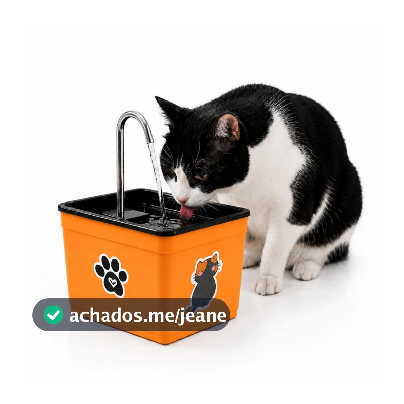 Bebedouro Automático Fonte de Água para Gatos e Cães Silencioso Econômico