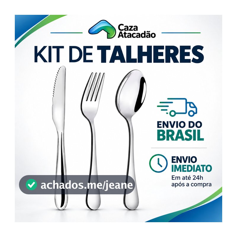 Faqueiro Kit Talheres 18 ou 36 Peças