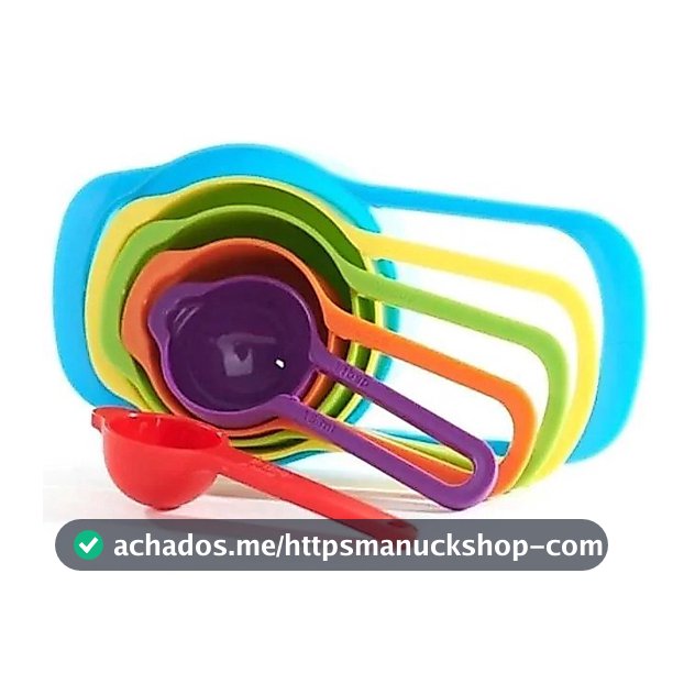 Kit Colheres Medidoras 6 peças Medida, medidor Bolo Cozinha Confeitaria Kit Medidores para Receitas