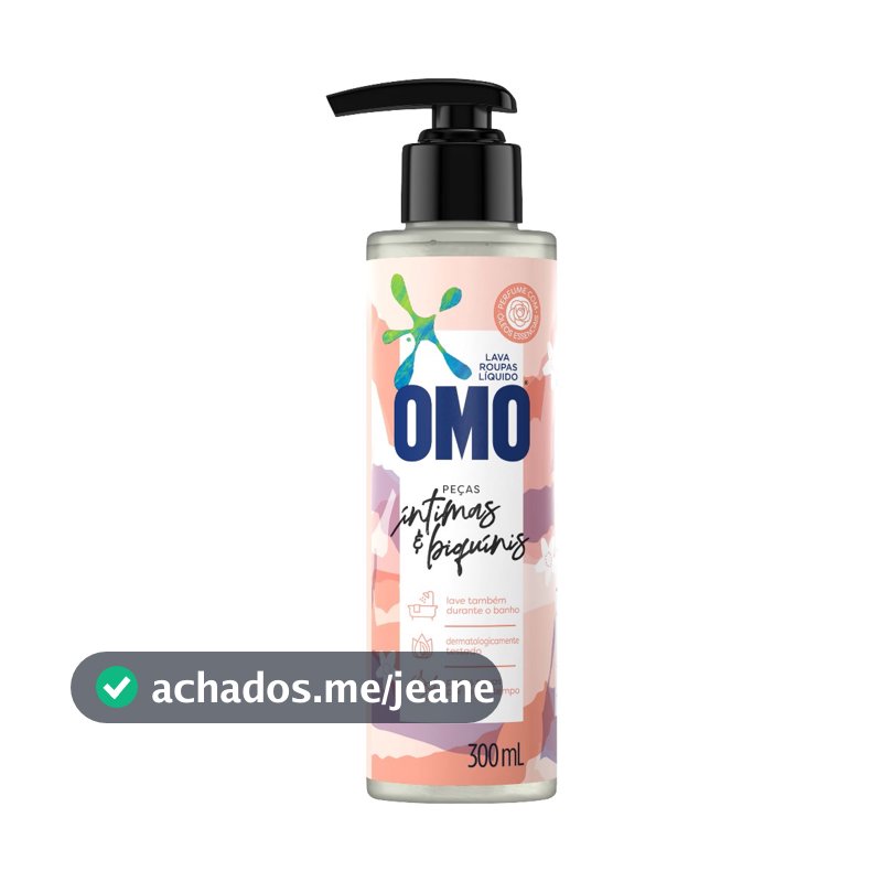 Lava Roupas Líquido OMO Peças Íntimas & Biquínis 300ML