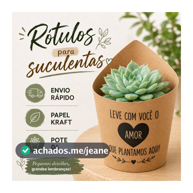 Rótulos para Mini Suculentas Casamento Lembrancinha Envio Rápido