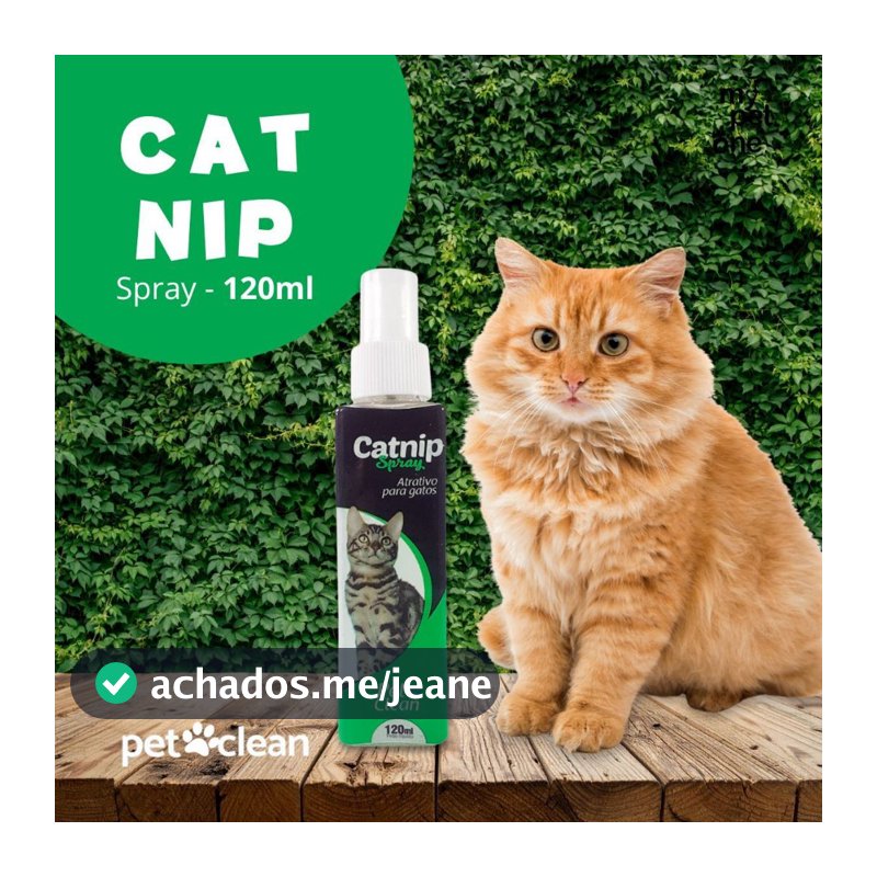Atrativo para Gatos 120ml Cat Nip Spray - Pet Clean