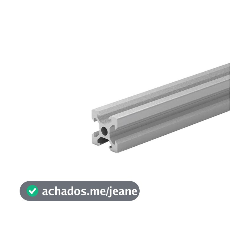 Perfil Estrutural em Alumínio 20x20 V-Slot Canal 6mm / Perfis cortados