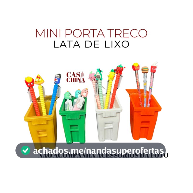 MINI PORTA TRECO DE LATA DE LIXO