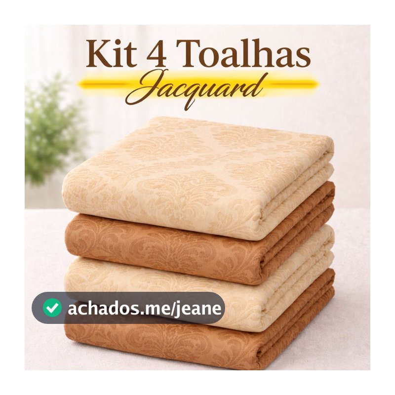 KIT 4 TOALHAS DE JACQUARD LUXUOSA 4 6 e 8 LUGARES RETANGULAR TECIDO PREMIUM