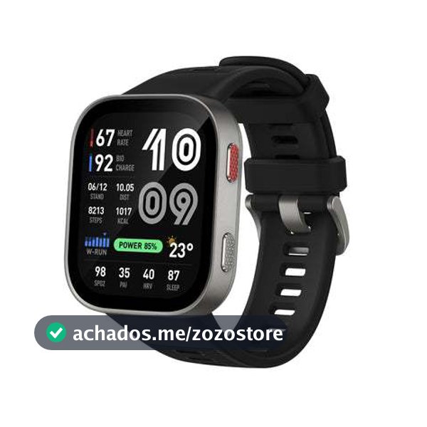 Amazfit Bip Max Relógio Smartwatch GPS AMOLED 2.07" 4GB Mapas Offline GPS 150+ Esportes 20 Dias 4GB