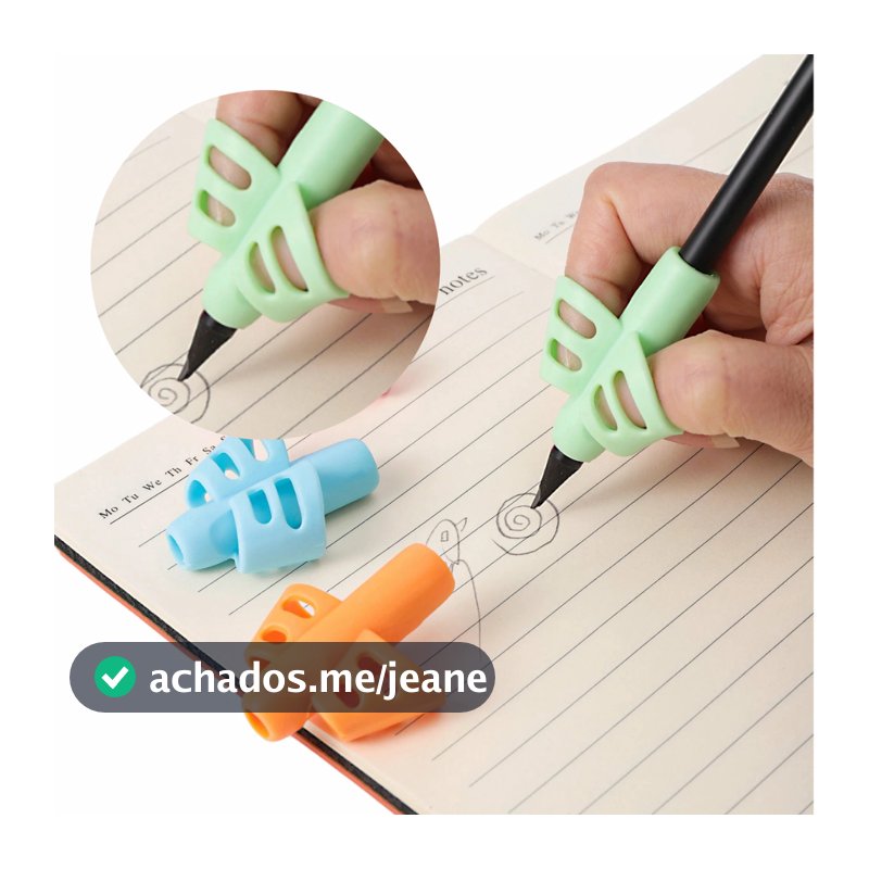 Adaptador de Escrita Infantil, Adaptador de Lápis, Autismo, Autistas, Ergonômico - TEA TDAH