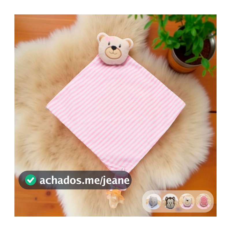 Naninha Para Bebê Menina Menino Bordada 100% Algodão 01 Peça