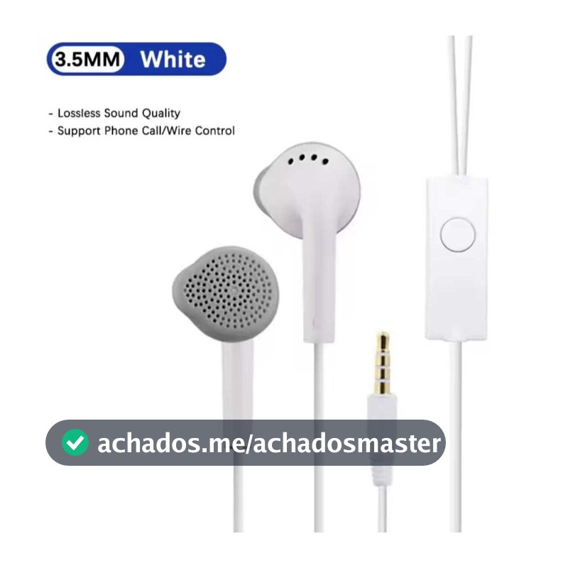 Fone De Ouvido Samsumg Com Fio Original P2 3.5mm Com Microfone