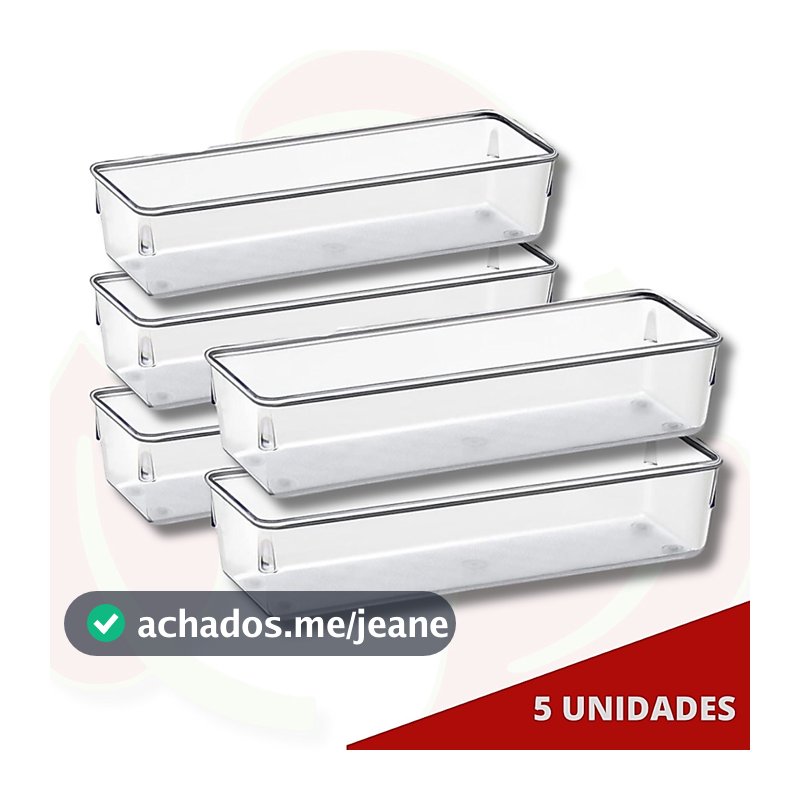 Organizadores de Acrílico Multiuso Gaveta Porta Objeto Maquiagem Bijuteria
