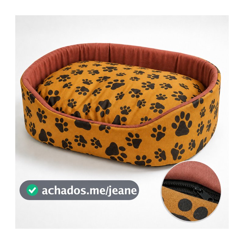 Cama para Cachorro Luxo Lavável com Zíper Macia e Caminha Pet Tamanhos P M G e GG Antialérgica