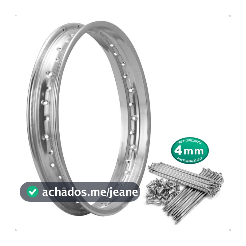 Aro 17 Traseiro 17x2.15 Bros 125 150 160 Tambor Raios 4mm