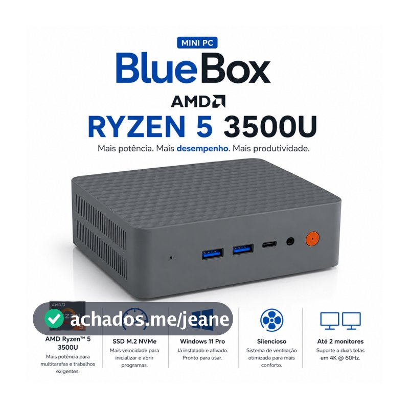 Minipc Bluebox (nuc) Ryzen 5 3500 16gb M.2 512gb Wifi Win11