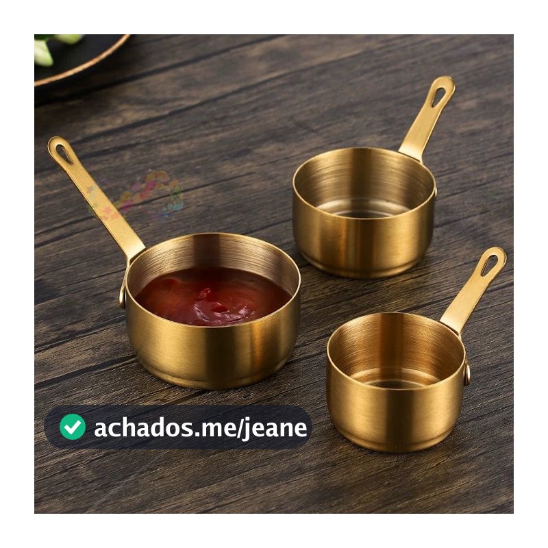 Tigela Bowl Mini Inox Prato De Molho Tempero Essencial Multiuso Cozinha