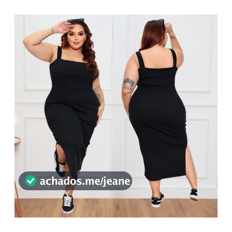 Vestido Feminino Longo Plus size do 46 ao 52 ribana canelado de algodão tendencia