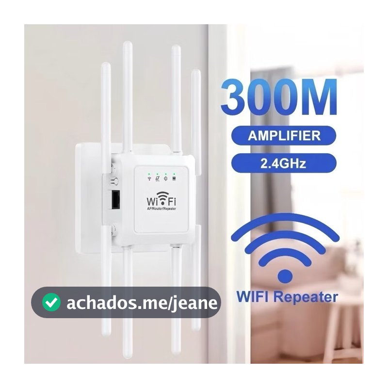 300 Mbps Wi-Fi 8 Antenna Repeater Extender WiFi Amplifier Signal Long Range Wireless Access Point