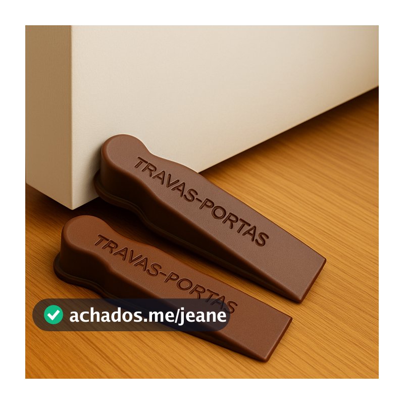 Kit 2 Trava Portas Com Fixação Antiderrapante De Silicone