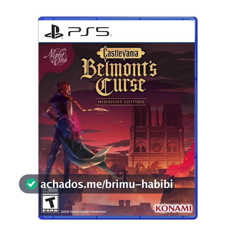 Castlevania Belmonts Curse Midnight Edition PS5 Midia Fisica