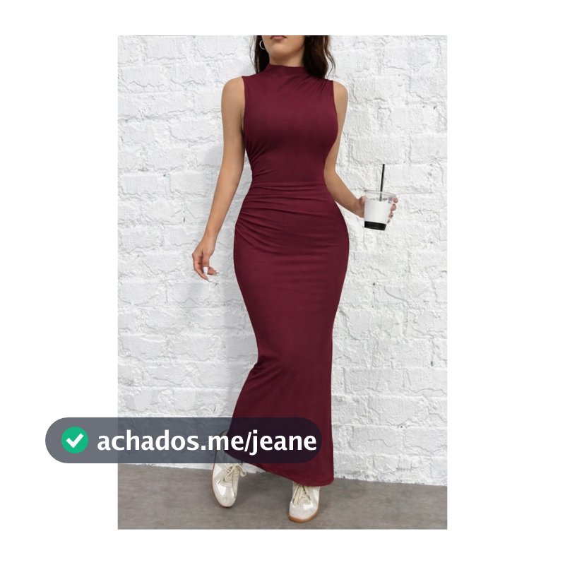 Vestido Longo Feminino Regata Moda Verão em Tecido Suplex