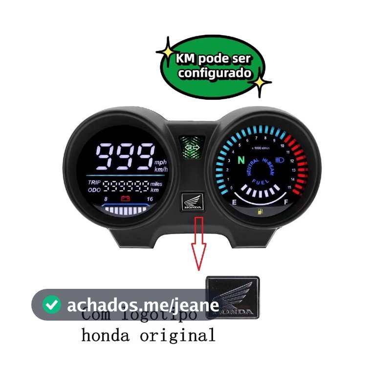 Painel Honda TITAN 150 CG150 Fan esdi Ventilador150 2004-2010 2012 Medidor Digital LED De Motocicleta RPM Velocímetro