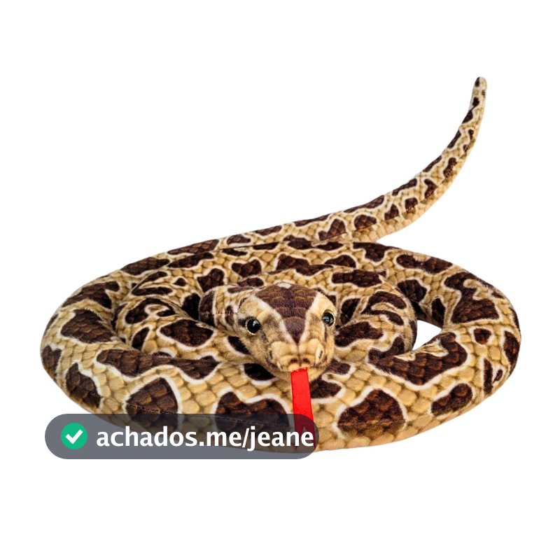 Cobra Pelúcia Grande Realista 200cm Píton Anaconda Gigante