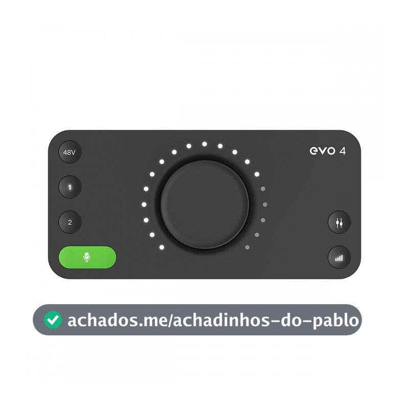 Audient EVO 4 interface de áudio USB Profissional 2x2 2 Prés