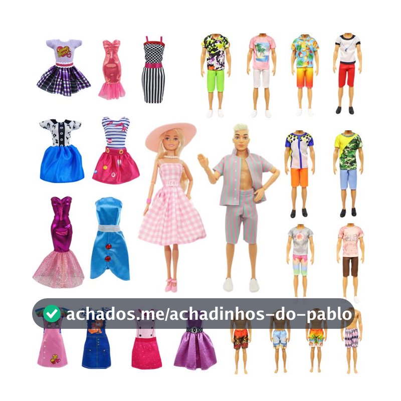 2023 Filme Mesmo Estilo Casal Roupas para 30 centímetros Ken Dolls/roupa de boneca