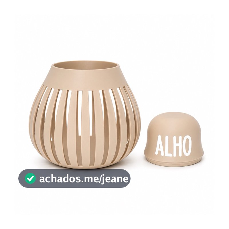 Porta Alho Ventilado - Organização e Praticidade para sua cozinha