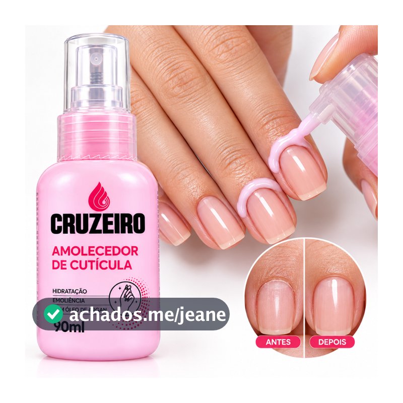 Amolecedor De Cutícula Para Manicure Hidrata Cruzeiro 90ml