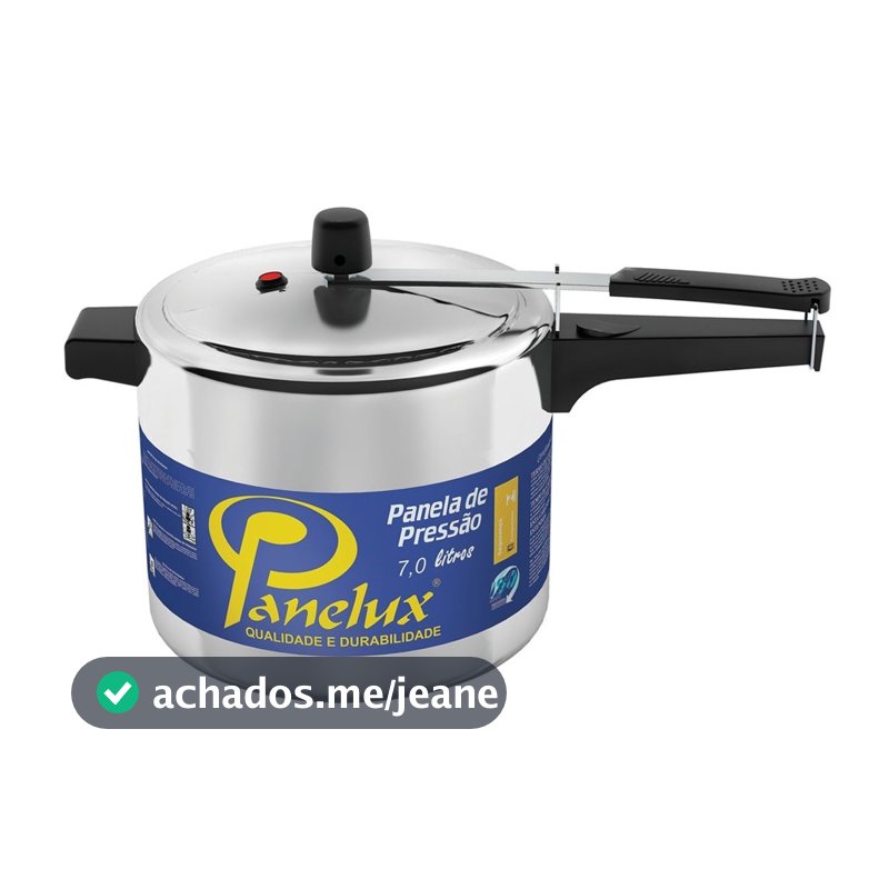 Panela de Pressão 7 Litros Panelux Alumínio Polido