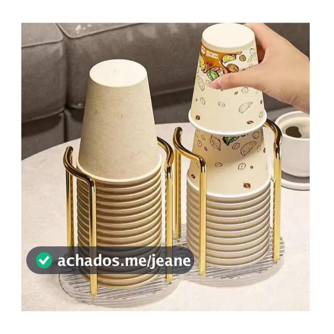 Suporte Porta Copos Acrílico Descartável De Chá De Água Prateleira Com Canecas De Pau Mais Longo Organizador Doméstico