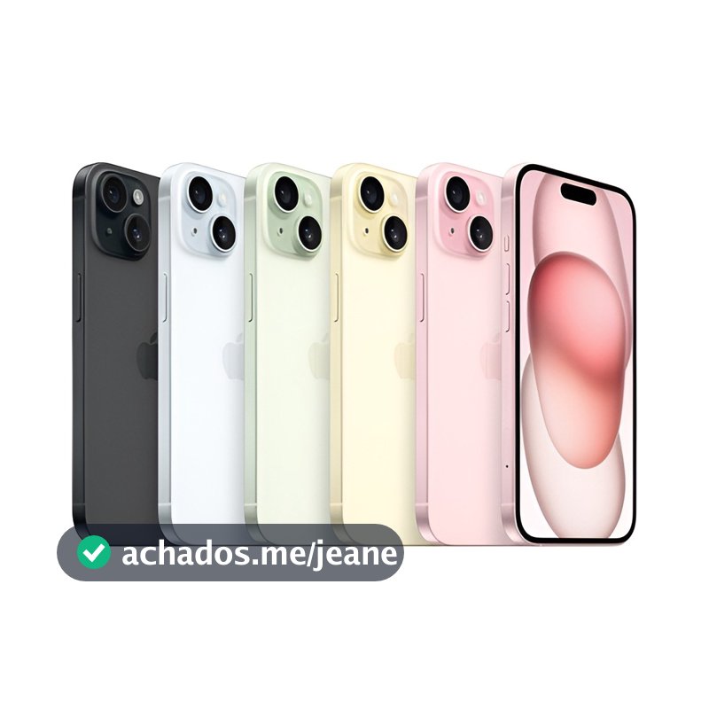 Celular iPhone 15 128GB e 256GB 5G Dual E-sim Lacrado Original 1 Envio Imediato